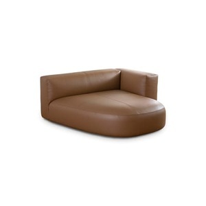 Cappellini, Litos Sofa / Leder ? 158 x 148 cm - Cappellini braun en leder, Liege Litos leder braun / Leder ? 158 x 148 cm - Cappellini braun en leder