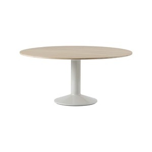 Muuto, Runder Tisch Midst grau holz natur / Ø 160 cm - Eiche - Muuto holz natur en holz, Runder Tisch Midst grau holz natur / Ø 160 cm - Eiche - Muuto holz natur en holz