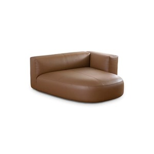 Cappellini, Litos Sofa / Leder ? 158 x 148 cm - Cappellini braun en leder, Liege Litos leder braun / Leder ? 158 x 148 cm - Cappellini braun en leder