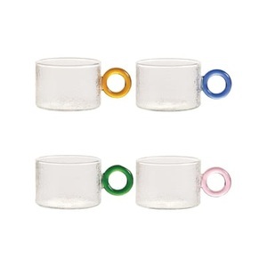 & klevering, Tasse Chiquito glas bunt / 4er-Set - & klevering bunt en glas, Tasse Chiquito glas bunt / 4er-Set - & klevering bunt en glas