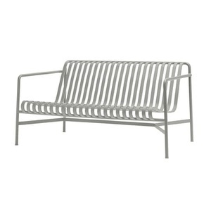 Hay, Palissade Lounge Sofa / L 139 cm - R & E Bouroullec - Hay grau en metall, Gartensofa 2-Sitzer Palissade Lounge metall grau / L 139 cm - R & E Bouroullec - Hay grau en metall