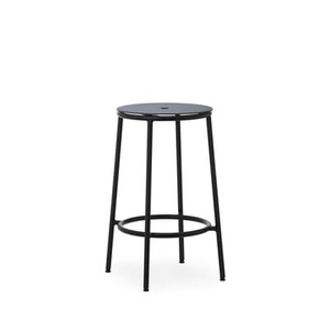 Normann Copenhagen, Circa Barhocker / H 65 cm - Aluminium - Normann Copenhagen schwarz en metall, Barhocker Circa metall schwarz / H 65 cm - Aluminium - Normann Copenhagen schwarz en metall