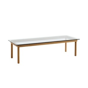Hay, Kofi Couchtisch / 140 x 50 cm - Glas & Holz - Hay holz natur en glas, Couchtisch Kofi glas holz natur / 140 x 50 cm - Glas & Holz - Hay holz natur en glas