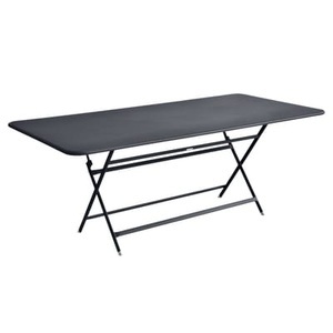Fermob, Caractère Klapptisch / 90 x 190 cm - für 8-10 Personen - Fermob schwarz en metall, Klapptisch Caractère metall schwarz / 90 x 190 cm - für 8-10 Personen - Fermob schwarz en metall