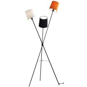 Frandsen, Stehleuchte Dexter metall weiß orange schwarz - Frandsen weiß en metall, Stehleuchte Dexter metall weiß orange schwarz - Frandsen schwarz en metall