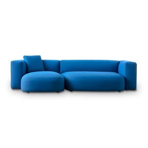 Cappellini, Litos Sofa / L 313 cm - Stoff - Cappellini blau en textil, Sofa Litos textil blau / L 313 cm - Stoff - Cappellini blau en textil