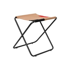 ferm living, Desert Klappstuhl / Plastikflaschen-Recycling - Gestell schwarz - Ferm Living beige en textil, Klappstuhl Desert textil beige / Plastikflaschen-Recycling - Gestell schwarz - Ferm Living beige en textil