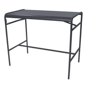 Fermob, Luxembourg hoher Tisch / für 4 Personen - 126 x 73 cm - Fermob grau/schwarz en metall, hoher Tisch Luxembourg metall grau schwarz / für 4 Personen - 126 x 73 cm - Fermob schwarz en metall