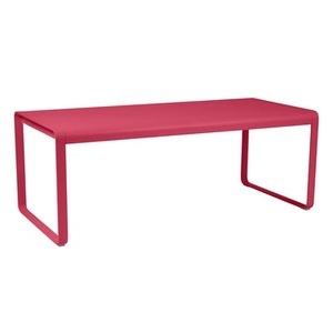 Fermob, Bellevie rechteckiger Tisch / L 196 cm - für 8 bis 10 Personen - Fermob rosa en metall, rechteckiger Tisch Bellevie metall rosa / L 196 cm - für 8 bis 10 Personen - Fermob rosa en metall