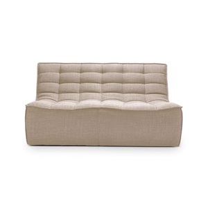 Ethnicraft, N701 Sofa / L 140 cm - Stoff - Ethnicraft beige en textil, Sofa N701 textil beige / L 140 cm - Stoff - Ethnicraft beige en textil