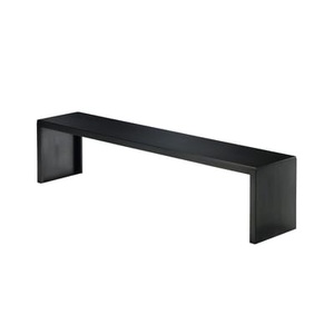 Zeus, Big Irony Bank - Zeus schwarz en metall, Bank Big Irony metall schwarz / L 130 cm - Zeus schwarz en metall