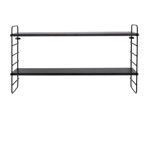 Bloomingville, North Regal / L 65 x H 35 cm - Metall & MDF - Bloomingville schwarz en metall, Regal North metall holz schwarz / L 65 x H 35 cm - Metall & MDF - Bloomingville schwarz en holz