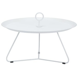 Houe, Houe - Gartenbeistelltisch EYELET - off-white - Metall - 71cm, Couchtisch Eyelet Large metall weiß / Ø 80 cm x H 35 cm - Houe weiß en metall