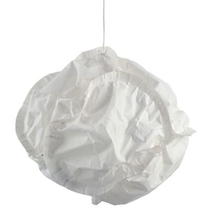 Belux, Pendelleuchte Cloud plastikmaterial papierfaser weiß beige - Belux weiß en plastikmaterial, Pendelleuchte Cloud plastikmaterial papierfaser weiß beige / Ø 48 cm - Belux beige en papierfaser