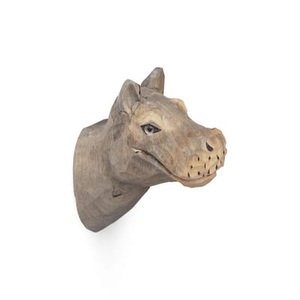 ferm living, Animal Wandhaken / Hippo - Handgeschnitzt - Ferm Living bunt en holz, Wandhaken Animal holz bunt / Hippo - Handgeschnitzt - Ferm Living bunt en holz