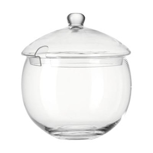 LEONARDO, Leonardo - Getränkespender Punch Bowlekörper 4.7 Liter, Bowle-Gefäß glas transparent / Mit Deckel - 6,5 Liter - Leonardo transparent en glas