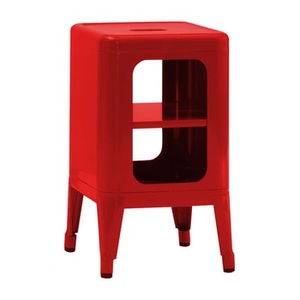 Tolix, Aufbewahrungsmöbel MT 500 metall rot lackierter Stahl - H 50 cm - Tolix rot en metall, Aufbewahrungsmöbel MT 500 metall rot lackierter Stahl - H 50 cm - Tolix rot en metall