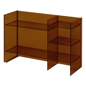 KARTELL, Sound-Rack Aufbewahrungsmöbel / L 75 cm x H 53 cm - Kartell braun en plastikmaterial, Aufbewahrungsmöbel Sound-Rack plastikmaterial braun / L 75 cm x H 53 cm - Kartell braun en plastikmaterial