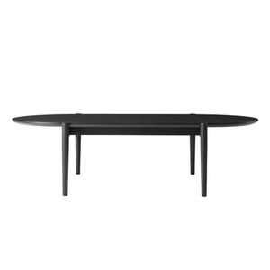 MENU, Septembre Couchtisch / 130 x 67 cm - Esche, gefärbt - Menu schwarz en holz, Couchtisch Septembre holz schwarz / 130 x 67 cm - Esche, gefärbt - Menu schwarz en holz