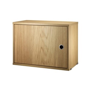 String Furniture, String® System Kiste / 1 Tür - L 58 x T 30 cm - String Furniture holz natur en holz, Kiste String® System holz natur / 1 Tür - L 58 x T 30 cm - String Furniture holz natur en holz
