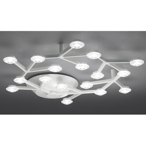 Artemide, Artemide LED Net Circle - weiße LED-Deckenleuchte, Deckenleuchte LED NET metall weiß rund - Ø 65 cm - Artemide weiß en metall