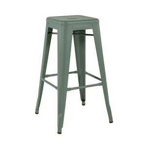 Tolix, Stapelbarer Barhocker H Indoor metall grün / H 75 cm - Stahl farbig Für den Innenbereich - Tolix grün en metall, Stapelbarer Barhocker H Indoor metall grün / H 75 cm - Stahl farbig Für den Innenbereich - Tolix grün en metall