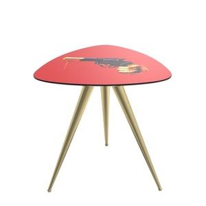 Seletti, Toiletpaper - Revolver Beistelltisch / 57 x 57 x H 48 cm - Seletti bunt en holz, Beistelltisch Toiletpaper - Revolver holz bunt / 57 x 57 x H 48 cm - Seletti bunt en holz