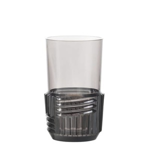 KARTELL, Trama Large Glas / H 15 cm - Kartell grau en plastikmaterial, Glas Trama Large plastikmaterial grau / H 15 cm - Kartell grau en plastikmaterial