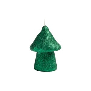 & klevering, Glitter Mushroom Kerze / Large - Ø 8 x H 12 cm - & klevering grün en wachs, Kerze Glitter Mushroom wachs grün / Large - Ø 8 x H 12 cm - & klevering grün en wachs