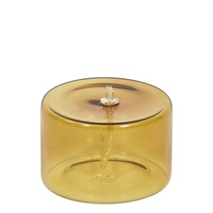 ENOstudio, Olie Öllampe / Ø 10 cm x H 6,5 cm - ENOstudio gelb/braun en glas, Öllampe Olie glas gelb braun / Ø 10 cm x H 6,5 cm - ENOstudio braun en glas