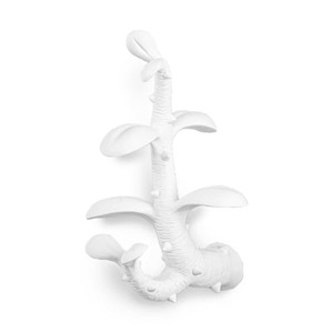 Seletti, Sprout Large Wandhaken / H 29 cm - Kunstharz - Seletti weiß en plastikmaterial, Wandhaken Sprout Large plastikmaterial weiß / H 29 cm - Kunstharz - Seletti weiß en plastikmaterial