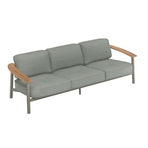 Emu, Gartensofa 3-Sitzer Twins metall grün Holz & Metall / L 241,5 cm - Emu grün en metall, Gartensofa 3-Sitzer Twins metall grün Holz & Metall / L 241,5 cm - Emu grün en metall