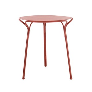 KARTELL, HiRay Runder Tisch / Metall - Ø 60 cm - Kartell rot en metall, Runder Tisch HiRay metall rot / Metall - Ø 60 cm - Kartell rot en metall
