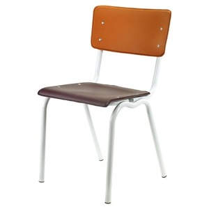 Serax, Vinyl-Vinyl Stuhl / Sitzfläche aus Kunstleder - Serax orange/violett en metall/plastikmaterial, Stuhl Vinyl-Vinyl metall plastikmaterial orange violett / Sitzfläche aus Kunstleder - Serax violett en plastikmaterial