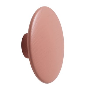 Muuto, Wandhaken The Dots Wood holz rosa / Large - Ø 17 cm - Muuto rosa en holz, Wandhaken The Dots Wood holz rosa / Large - Ø 17 cm - Muuto rosa en holz