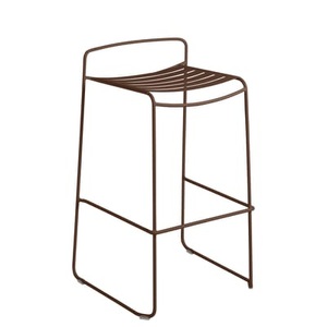 Fermob, Surprising Barhocker / Metall - H 78 cm - Fermob rot/braun en metall, Barhocker Surprising metall rot braun / Metall - H 78 cm - Fermob braun en metall
