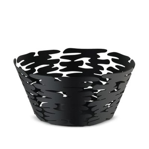 ALESSI, Barket Korb / Ø 21 cm - Stahl - Alessi schwarz en metall, Korb Barket metall schwarz / Ø 21 cm - Stahl - Alessi schwarz en metall