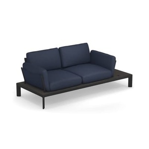 Emu, Tami Sofa / L 205 cm - Emu blau en metall/textil, Gartensofa 2-Sitzer Tami metall textil blau / L 205 cm - Emu blau en textil