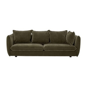 Bloomingville, Sofa Austin textil grün / L 228 cm - Velours - Bloomingville grün en textil, Sofa Austin textil grün / L 228 cm - Velours - Bloomingville grün en textil