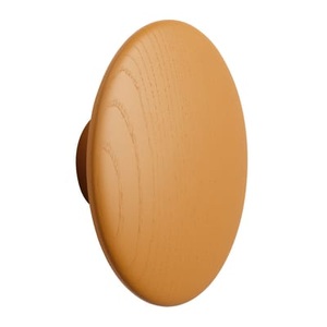 Muuto, The Dots Wood Wandhaken / Large - Ø 17 cm - Muuto orange en holz, Wandhaken The Dots Wood holz orange braun / Large - Ø 17 cm - Muuto braun en holz