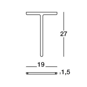 Magis, Elysée Halteclip - Magis grau en metall, Halteclip Elysée metall grau - Magis grau en metall