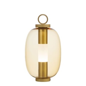Ethimo, Lucerna LED Lampe ohne Kabel / Glas - Ethimo braun en glas, Kabellose, wiederaufladbare Außenlampe Lucerna LED glas braun / Glas - Ethimo braun en glas