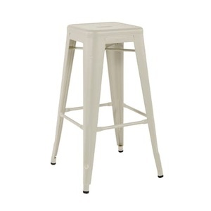 Tolix, Stapelbarer Barhocker H Indoor metall weiß / H 75 cm - Stahl farbig Für den Innenbereich - Tolix weiß en metall, Stapelbarer Barhocker H Indoor metall weiß / H 75 cm - Stahl farbig Für den Innenbereich - Tolix weiß en metall