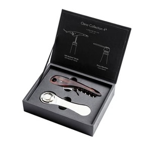 L´ATELIER DU VIN, Oeno Collection 4 Weinbox / Korkenzieher + Champagnerzange - L'Atelier du Vin braun en metall, Weinbox Oeno Collection 4 metall braun / Korkenzieher + Champagnerzange - L'Atelier du Vin braun en metall