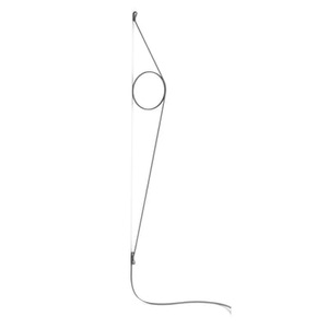 Flos, Wirering Wandleuchte / LED - H 208 cm - Flos grau en metall, Wandleuchte Wirering metall grau / LED - H 208 cm - Flos grau en metall