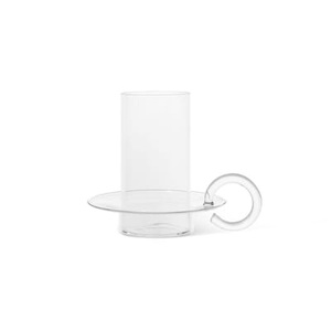 ferm living, Luce Windlicht / Ø 17 x H 14 cm - Glas - Ferm Living transparent en glas, Windlicht Luce glas transparent / Ø 17 x H 14 cm - Glas - Ferm Living transparent en glas
