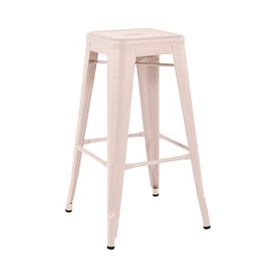 Tolix, Stapelbarer Barhocker H Indoor metall rosa / H 75 cm - Stahl farbig Für den Innenbereich - Tolix rosa en metall, Stapelbarer Barhocker H Indoor metall rosa / H 75 cm - Stahl farbig Für den Innenbereich - Tolix rosa en metall