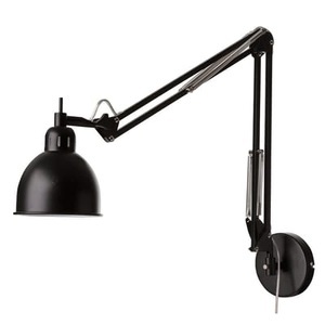 Frandsen, Frandsen-Job Wall Lamp, Matt Black, Wandleuchte mit Stromkabel Job metall schwarz / mit Gelenkarm - Frandsen schwarz en metall