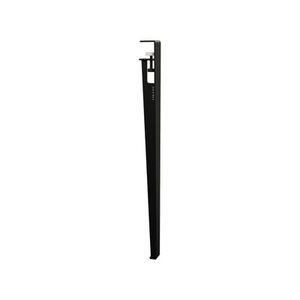 TIPTOE, Fuß aus Stahl mit Klammersystem / H 75 cm - Um Tische & Schreibtische zu gestalten - TipToe schwarz en metall, Fuß metall schwarz mit Schraub-Befestigung / H 75 cm Um Tische & Schreibtische zu gestalten - TIPTOE schwarz en metall