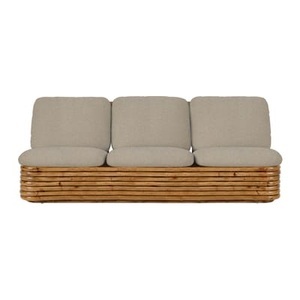 GUBI, Bohemian ?72 Sofa / Neuauflage des Originalmodells aus dem Jahr 1972 - 3-Sitzer / L 210 cm - Gubi weiß/beige en textil/faser, Sofa Bohemian ?72 textil faser weiß beige / Neuauflage des Originalmodells aus dem Jahr 1972 - 3-Sitzer / L 210 cm - Gubi beige en faser